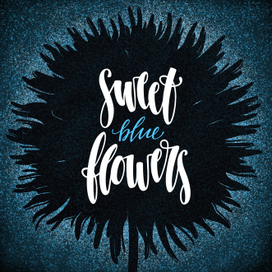 Sweet blue flowers