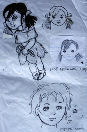 Эскизы для компьютерной игры.