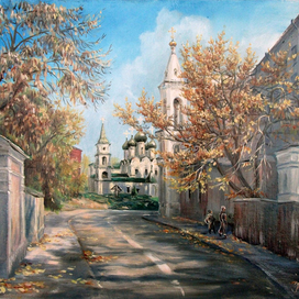 Осенний свет. Вид на "Старые сады" Москва.