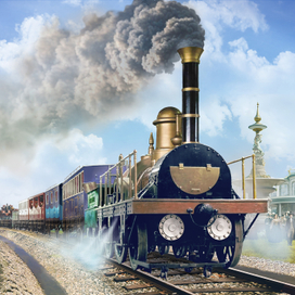 Иллюстрации кат-сцен для интро-ролика РЖД