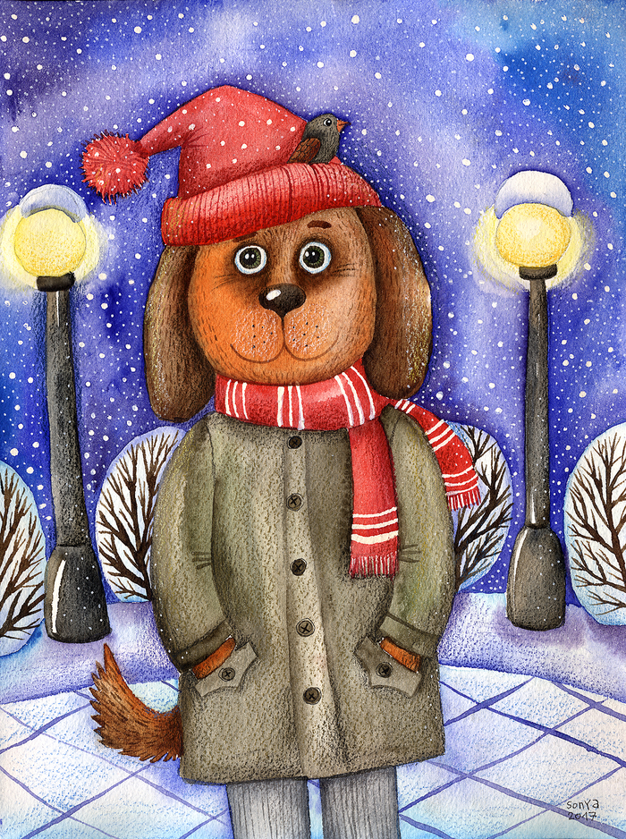 Снежный вечер