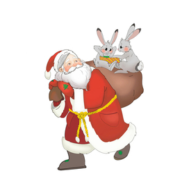 Дед мороз и зайцы.