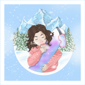 Девочка в горах