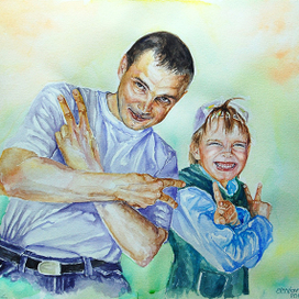 Муж и дочка