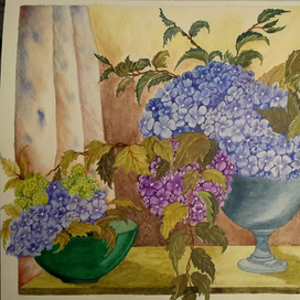 Гартензия 2 (акварель)