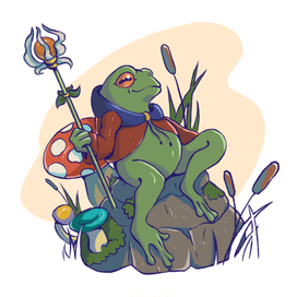 Иллюстрация лягушки 