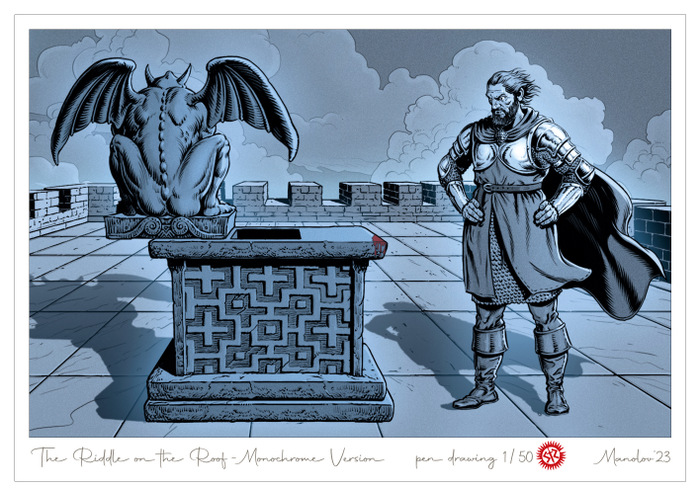 Тайна на крыше – монохромный вариант