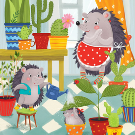 Из жизни ежиков...