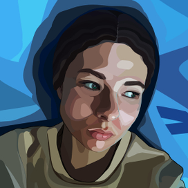 Цифровой портрет по фото "автопортрет"