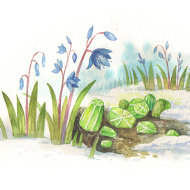 Хризолиты оттаяли