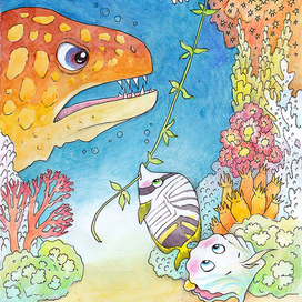 Разноцветные приключения. Мурена.