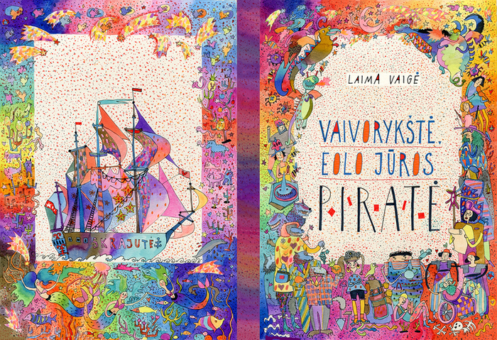 "Vaivorykste, Eolo juros pirate" (обложка)