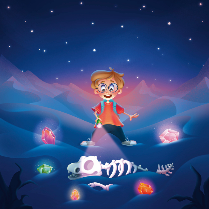 Иллюстрация для детской игры "Раскопки"
