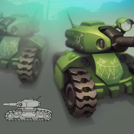 Мультяшный танк - концепт