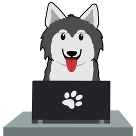 Лайка за ноутбуком