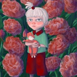 девочка с куклой