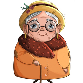 Бабушка для детской книги