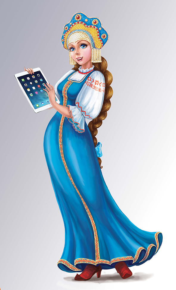 Девица с Айпадом