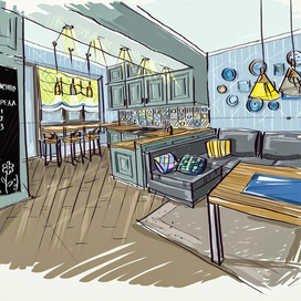 гостиная зона