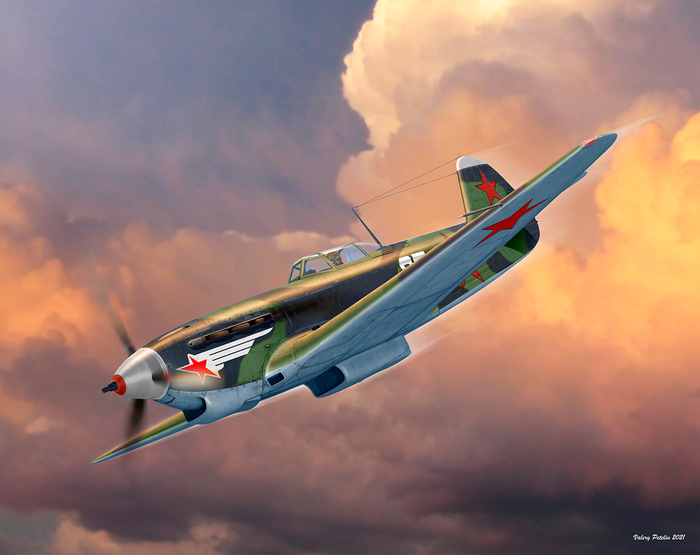 Як-9Т ( бокс арт для ICM)