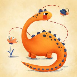 Динозаврик по DTIYS