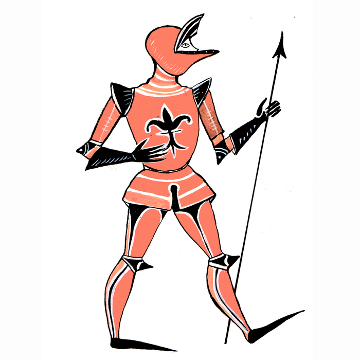 Иллюстрация к книге Алексея Дурново "Рыжий Рыцарь".Персонажи.Рыцарь Кестиан .издательство Albus Corvus