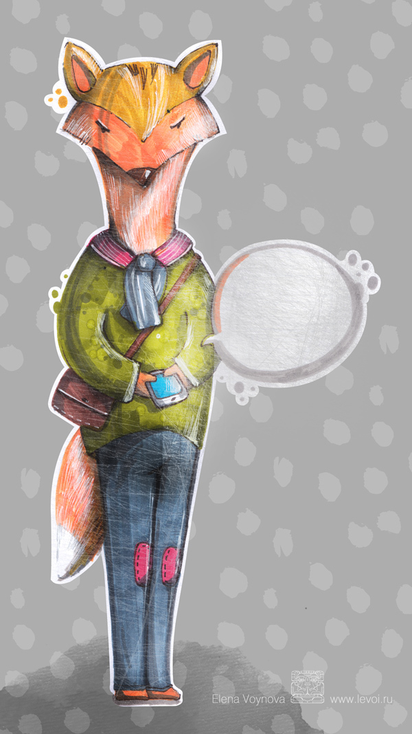 Ли со смартфоном