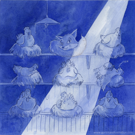 В курятнике