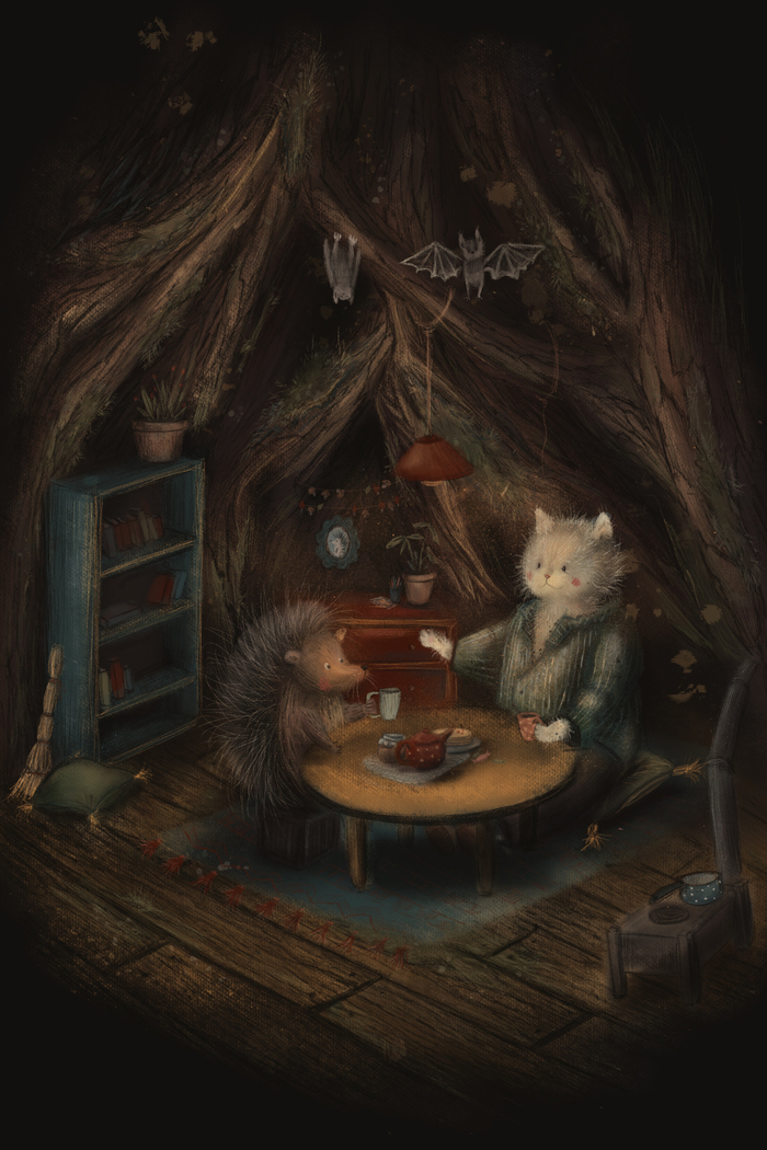 Чаепитие с ежиком