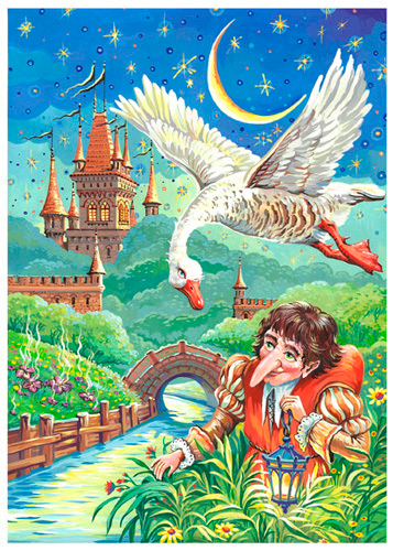 Иллюстрация " Карлик-Нос "