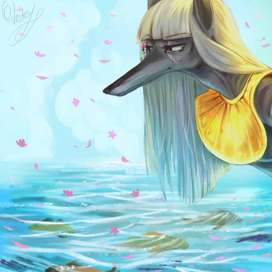 Глядя в священный пруд