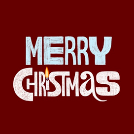 Merry Christmas Lettering 