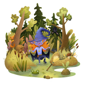 Ведьма в болоте