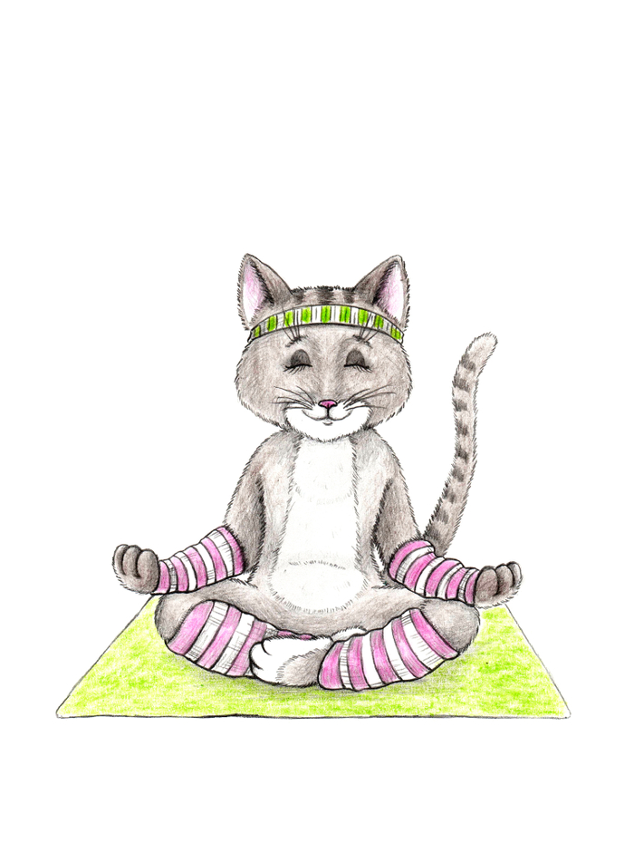 "Кошка". Поза лотоса (обложка).