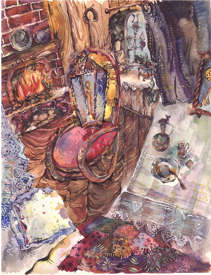 Старый фонарь, Иллюстрация к сказке Андерсона.