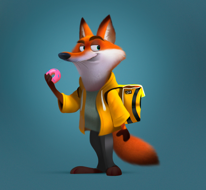 Лис. Яндекс еда. (10 из 8)