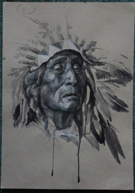 портрет индейца