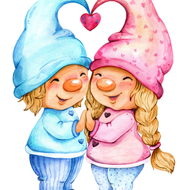 Влюбленные гномики