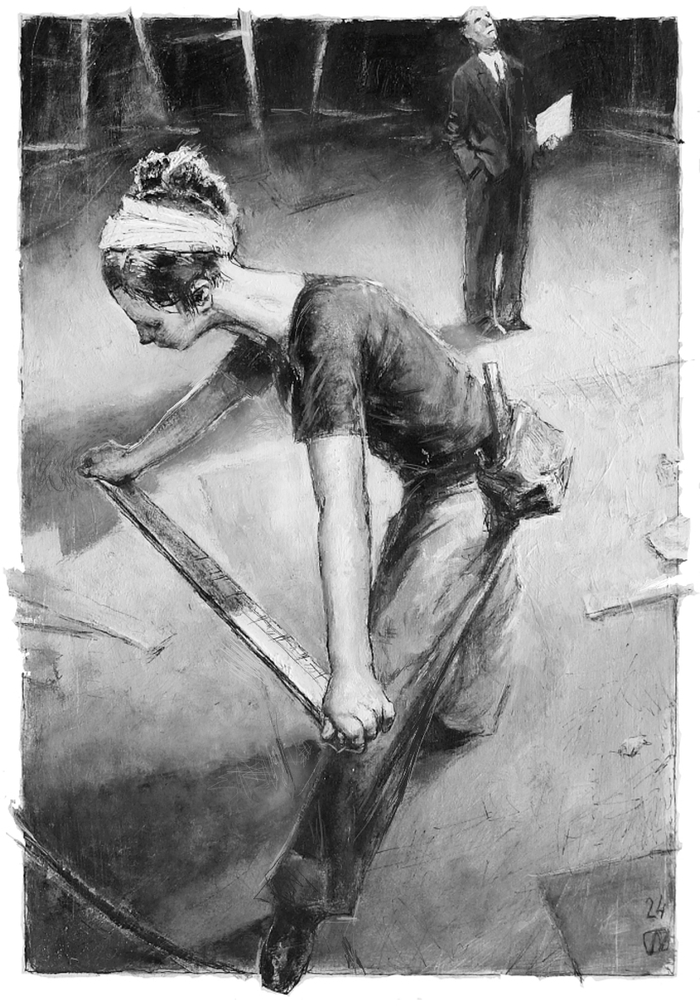 М.А. Булгаков "Записки покойника" иллюстрация к 15 главе,