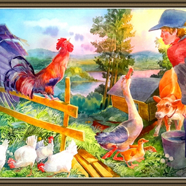 Деревенская пастораль.