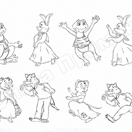 персонажи для сказки теремок