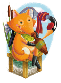 Лиса и журавль