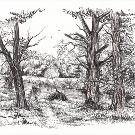 В парке старинной усадьбы