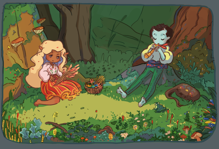 Отдых в лесу