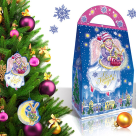 Сумка Новогодняя  с Ангелом 3D