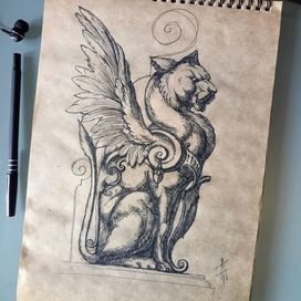 Графическая зарисовка "Сила и изящество"