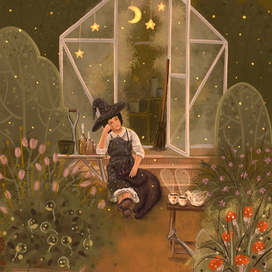 Уютный вечер в зачарованном саду колдуньи Лии.
