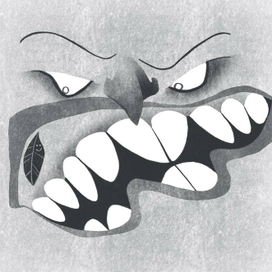 Серия каракуль "по правилам из английского (HALT) angry