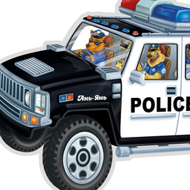 Игра вкладыш "Полиция"