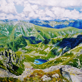 Вид с перевала Иркиз. Архыз